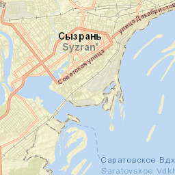 Syzran’ Street Map