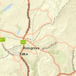 Kidsgrove Street Map