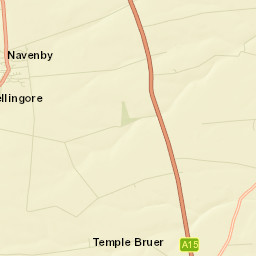 1 Thompsons Bottom, Temple Bruer, Lincoln Street Map