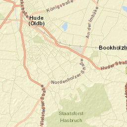 Hude Street Map