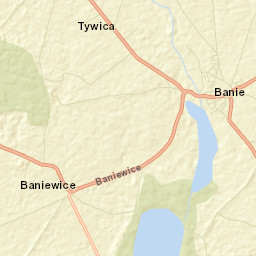 Banie Street Map