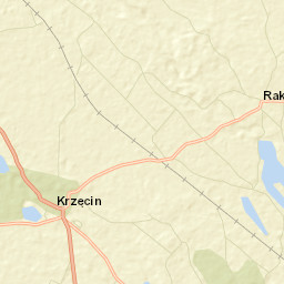 Krzęcin Street Map