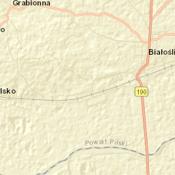 Białośliwie Street Map