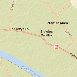 Zławieś Wielka Street Map