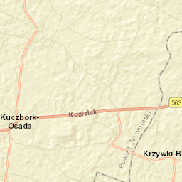 Kuczbork-Osada Street Map