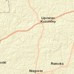 Lipowiec Kościelny Street Map