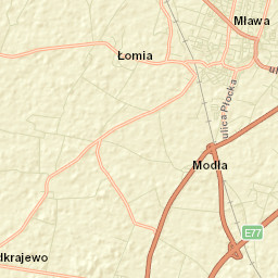 Mława Street Map