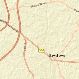 Szydłowo Street Map