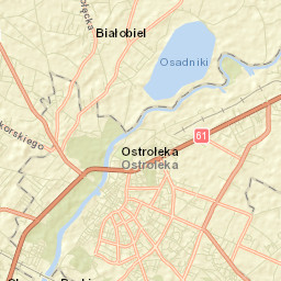 Ostrołęka Street Map