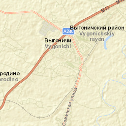 Vygonichi Street Map