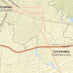 Kuznetsk Street Map