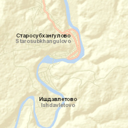 Starosubkhangulovo Street Map