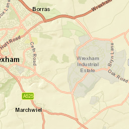 Borras Rd, Wrexham LL13, UK Street Map