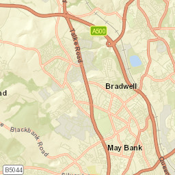 11 Summerhill Drive, Newcastle, Staffordshire Street Map