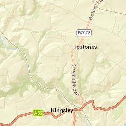 A52, Stoke-on-Trent, Staffordshire ST10 Street Map