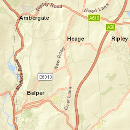 Belper Street Map