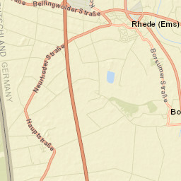 Rhede Street Map