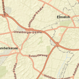 Ganderkesee Street Map