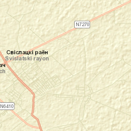 Svislach Street Map