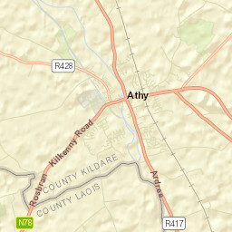 Athy Street Map