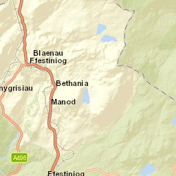 Blaenau-Ffestiniog Street Map