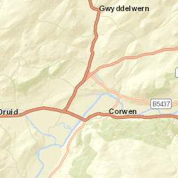 Green Lane, Corwen, Denbighshire LL21 Street Map