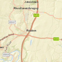 B5097, Ruabon, Wrexham LL14, UK Street Map