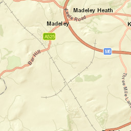 Madeley Street Map