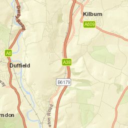 118 Eaton Bank, Duffield, Derbyshire DE56 Street Map