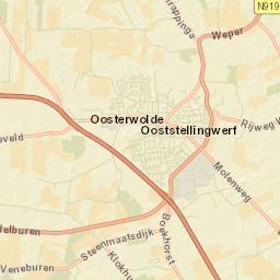 Oosterwolde Street Map