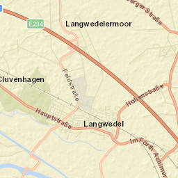 Langwedel Street Map