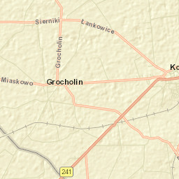 Kcynia Street Map