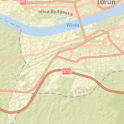 Toruń Street Map