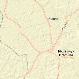Płoniawy-Bramura Street Map