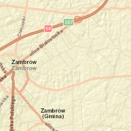 Zambrów Street Map