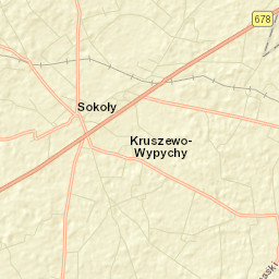 Sokoły Street Map