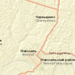 Novosil’ Street Map