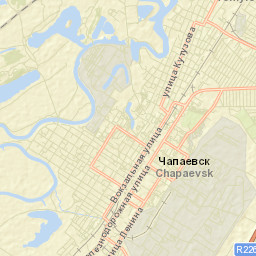 Chapayevsk Street Map