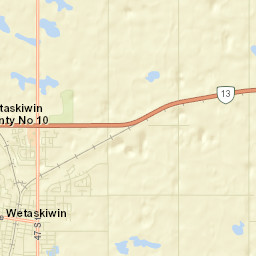 Wetaskiwin Street Map