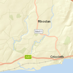 Criccieth Street Map