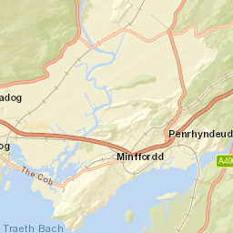 Penrhyndeudraeth Street Map
