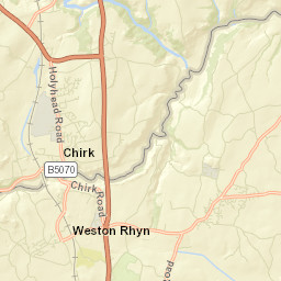 Chirk Street Map