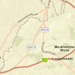 Loggerheads, Market Drayton, Staffordshire TF9 4DA, UK Street Map