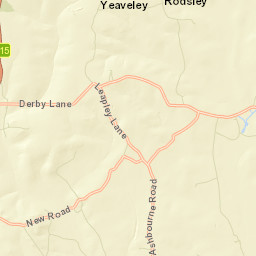 8B Rodsley Lane, Yeaveley, Ashbourne Street Map