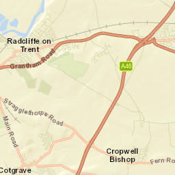 Cropwell Bishop Street Map