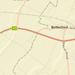 A52, Nottingham, Nottinghamshire NG13 Street Map