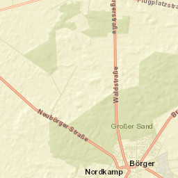 Börger Street Map