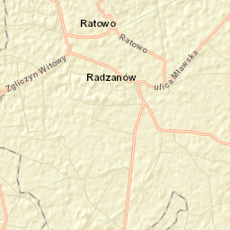 Radzanów Street Map