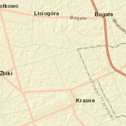 Krasne Street Map
