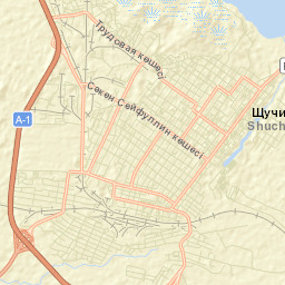 Shchuchinsk Street Map